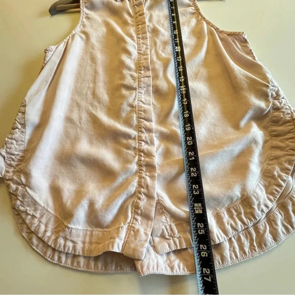 Cloth & Stone by Anthropologie || Women's Sleeveless Button Blouse Baby Pink M - Picture 10 of 10
